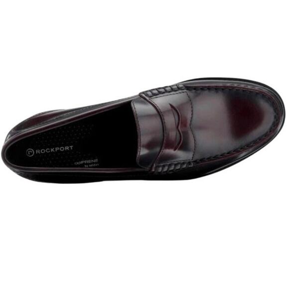 Rockport Shakespeare Circle Burgundy Brush Off Loafers K53881 New 11.5 XW XWide main image 4